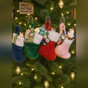 CHRISTMAS MINI JEWELRY STOCKING MYSTERY BUNDLE YOU CHOOSE COLOR